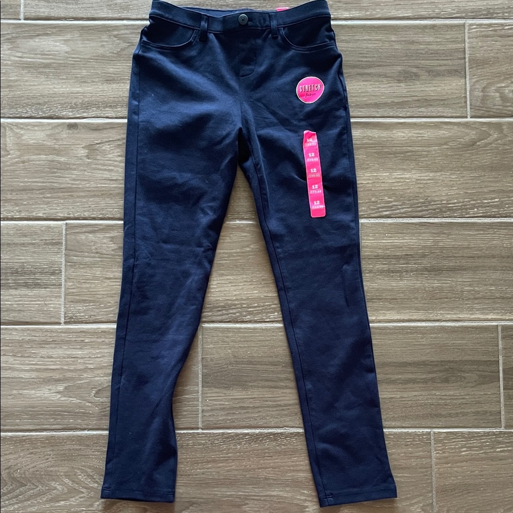 Girls navy jeggings